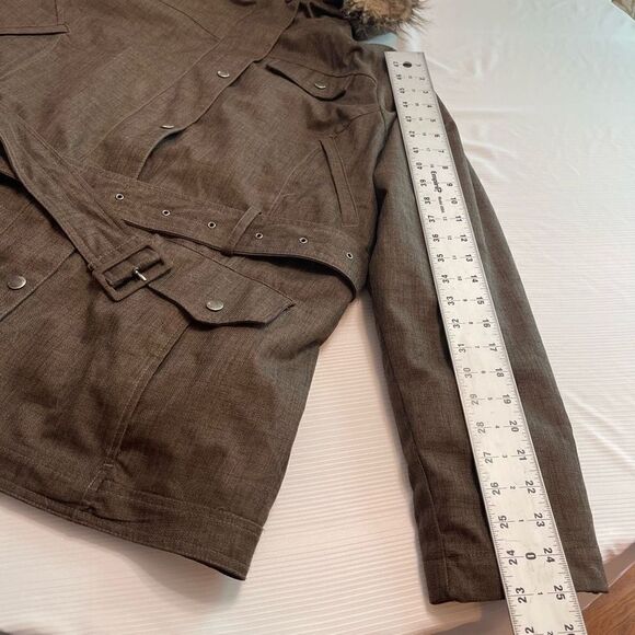 Eddie Bauer Women’s Hooded Jacket Zip Liner Faux Fur Attached Size 1X - Picture 7 of 10